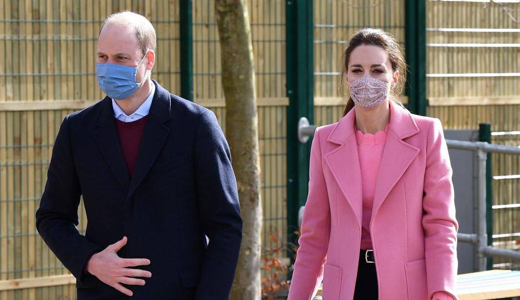 Britain's Prince William and Catherine, Duchess of Cambridge visit to School 21 in London