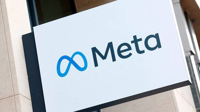FILE PHOTO: The logo of Meta Platforms' business group is seen in Brussels