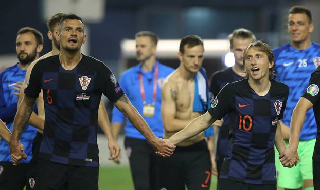 Split: Slavlje na Poljudu nakon što je Hrvatska pobjedila Mađarsku s velikih 3:0
