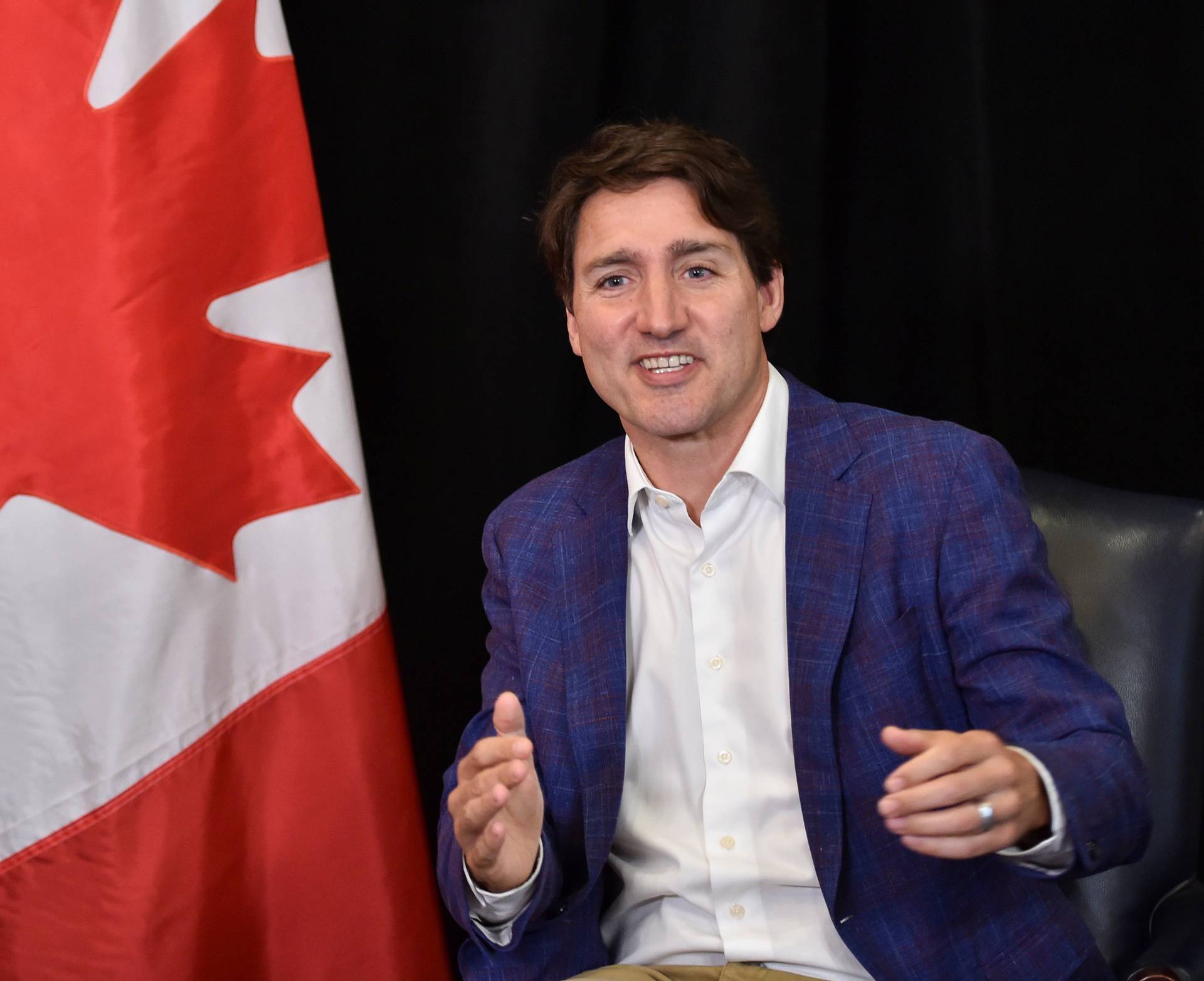 Canada's Prime Minister Justin Trudeau visits Calgary