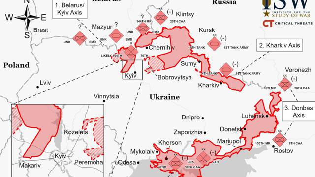 Nova karta napada: Pogledajte dokle su stigli Rusi u Ukrajini