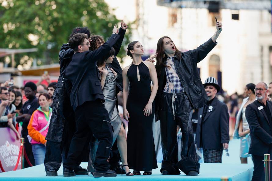 Eurovision Song Contest's 'Turquoise Carpet' event in Vienna