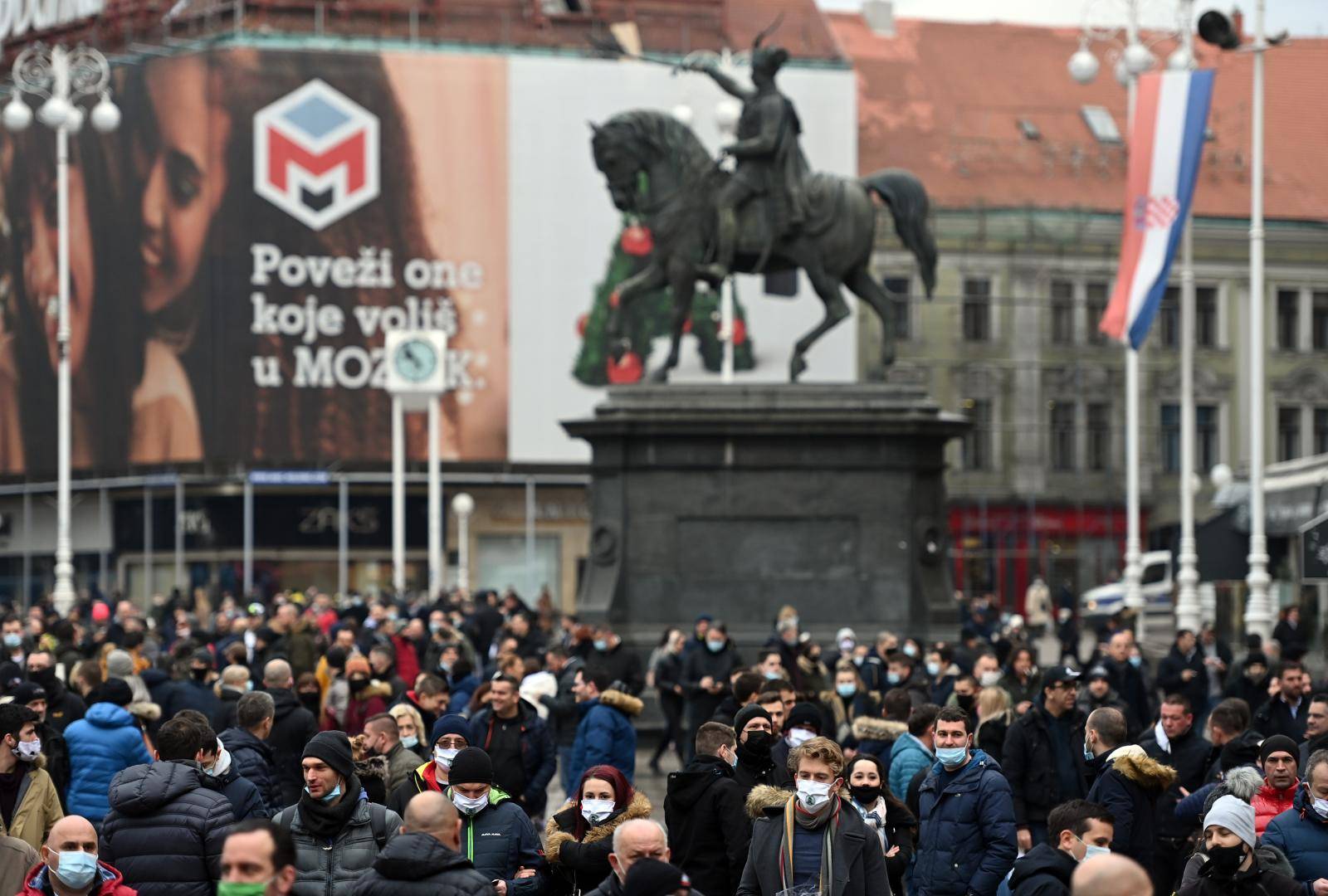 Zagreb: Prosvjed poduzetnika zbog neadekvatnih ekonomskih mjera