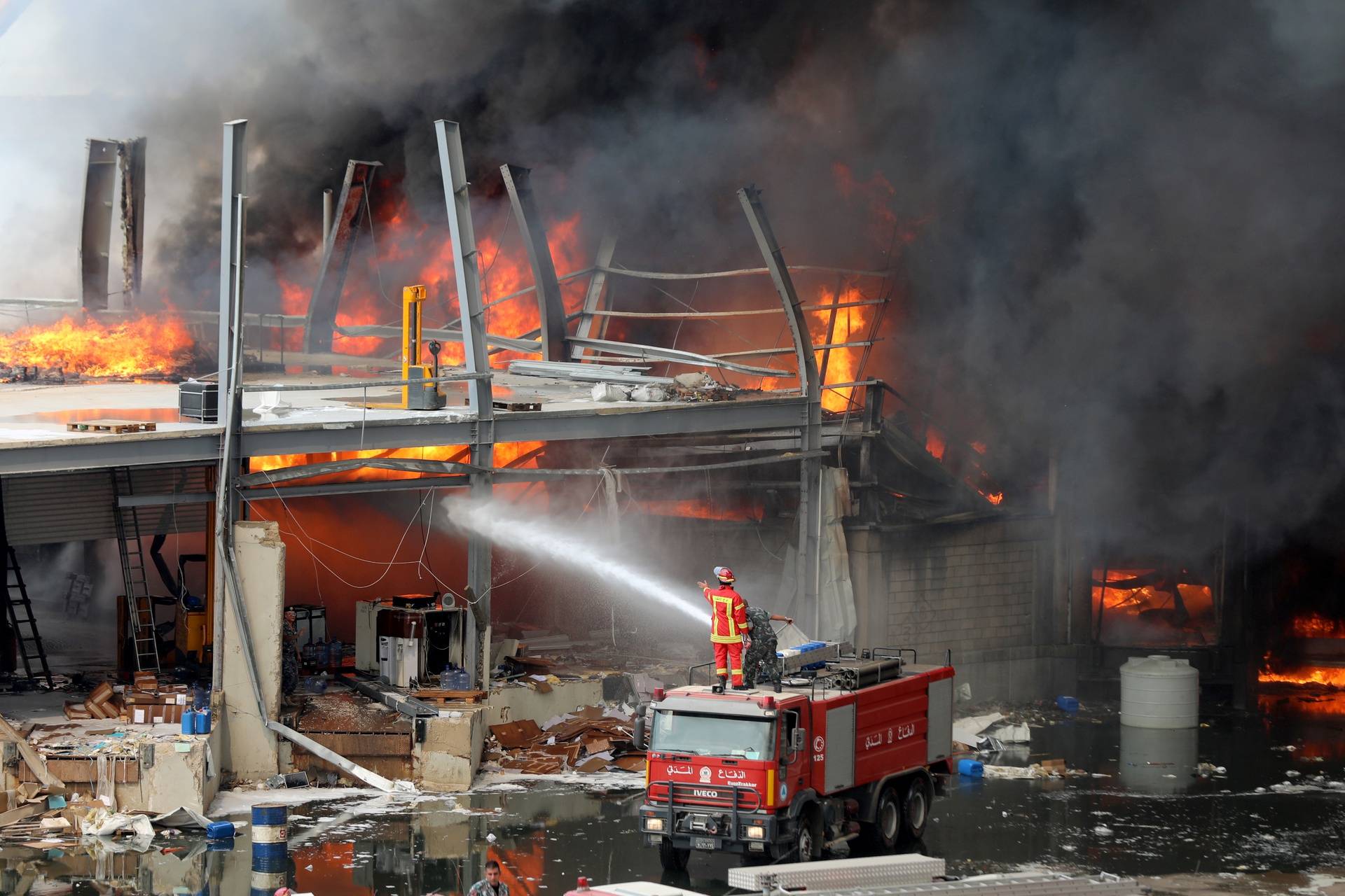 Fire breaks out at Beirut's port area