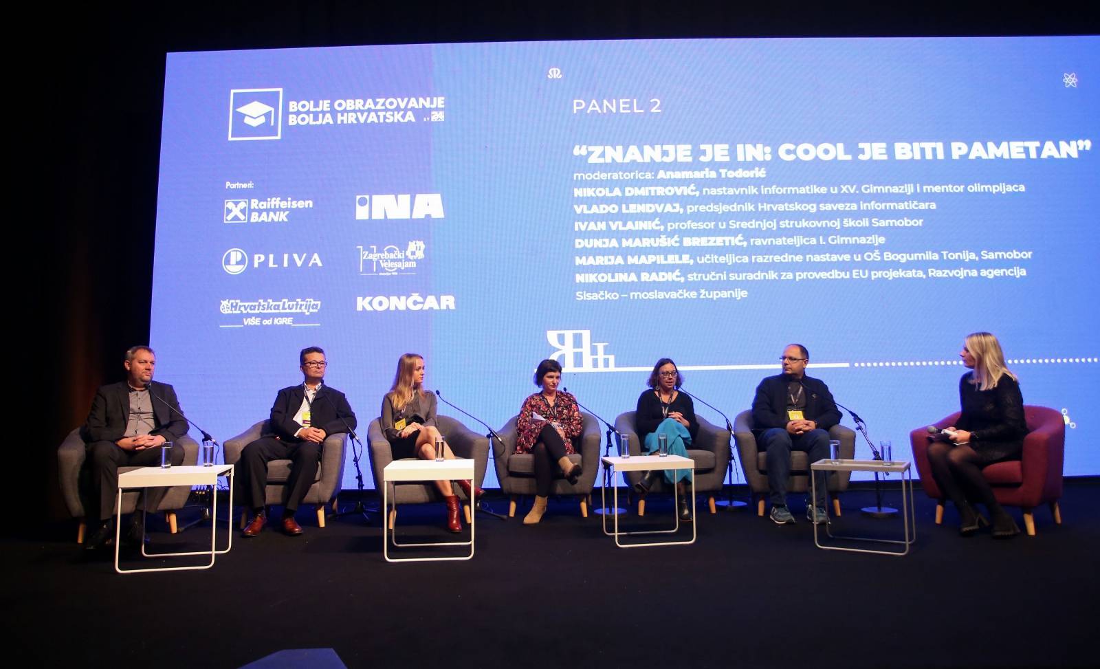 Panel "Znanje je in: Cool je biti pametan" na konferenciji "Bolje obrazovanje, bolja Hrvatska"