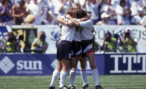 firo, 17.06.1994 archive picture, archive photo, archive, archive photos football, soccer, WORLD CUP 1994 USA, 94 group phase, group C Germany - Bolivia 1:0