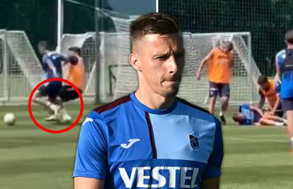 VIDEO Bolan jauk prekinuo je trening Trabzonspora. Ozlijedio se Oršić, ne znaju je li ozbiljno