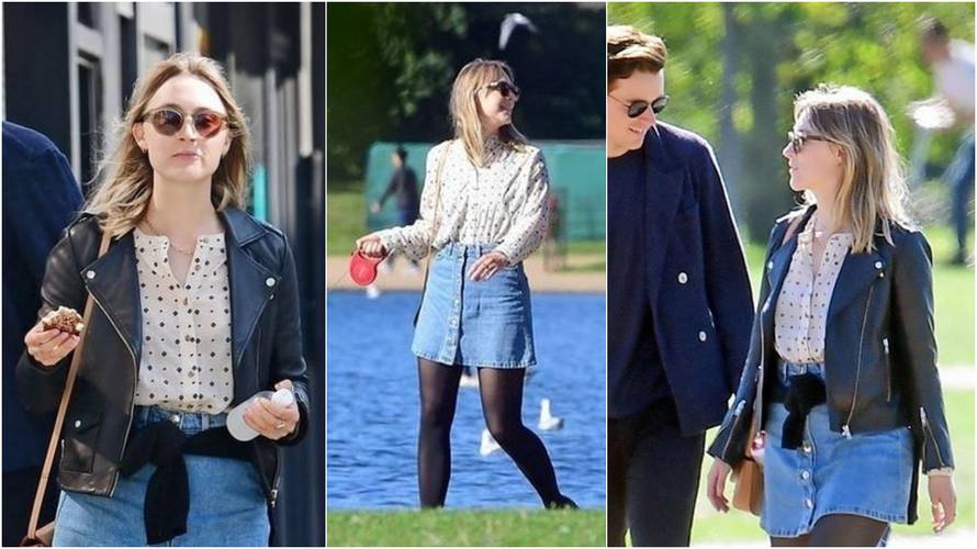 Denim je hit: Saoirse Ronan obožava retro suknje od trapera
