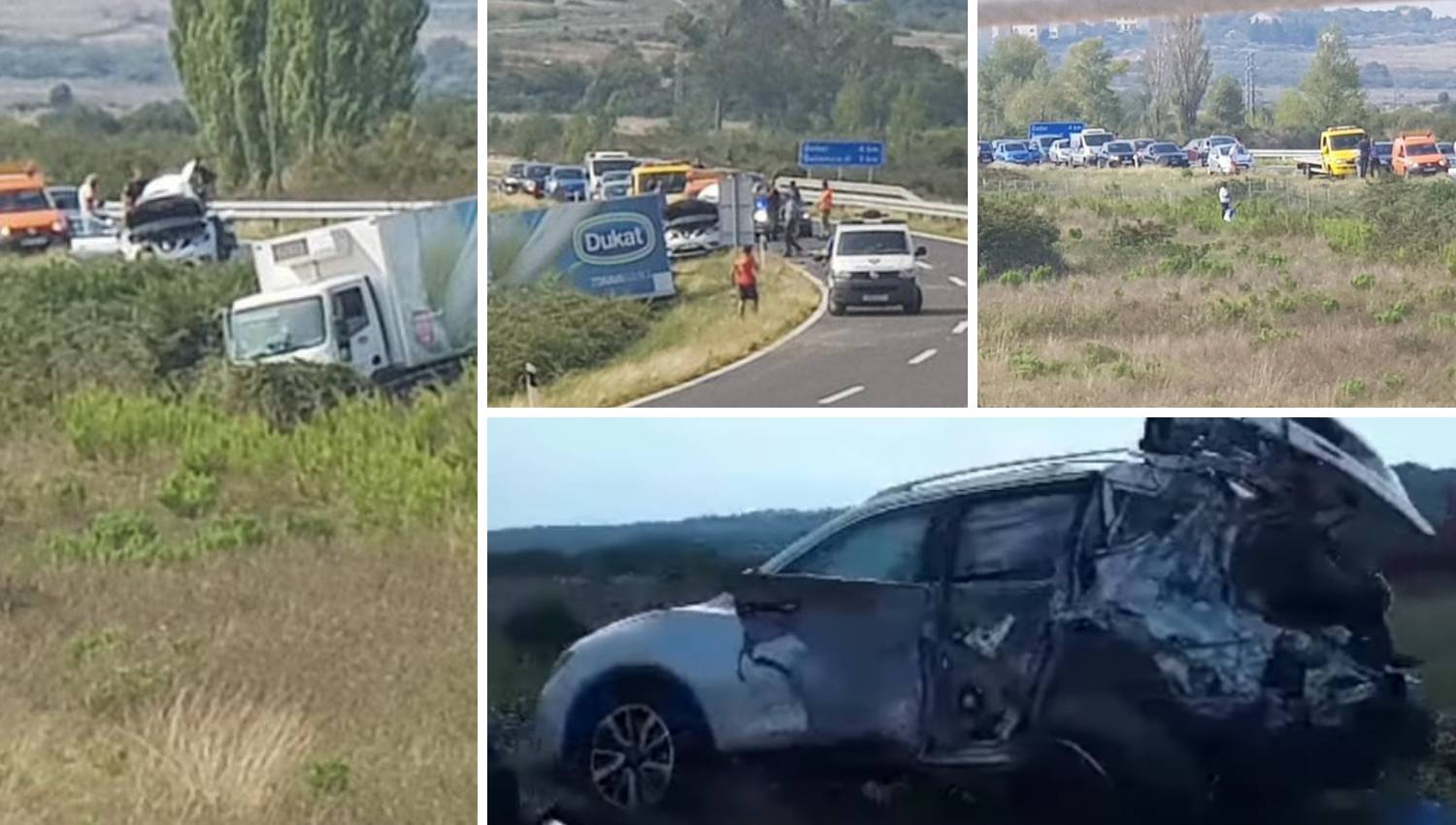 Video: Teška nesreća u blizini Zadra, troje prevezli u bolnicu