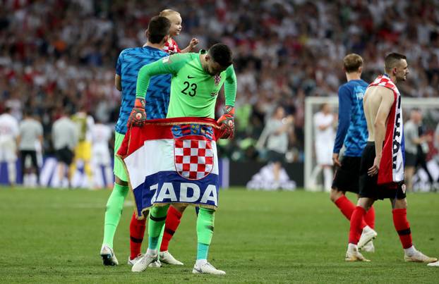Moskva: Slavlje hrvatske nogometne reprezentacije nakon pobjede nad Engleskom