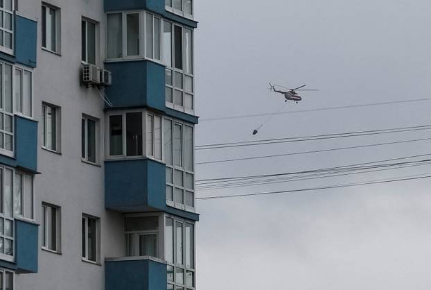Aftermath of a Russian missile attack in Kyiv