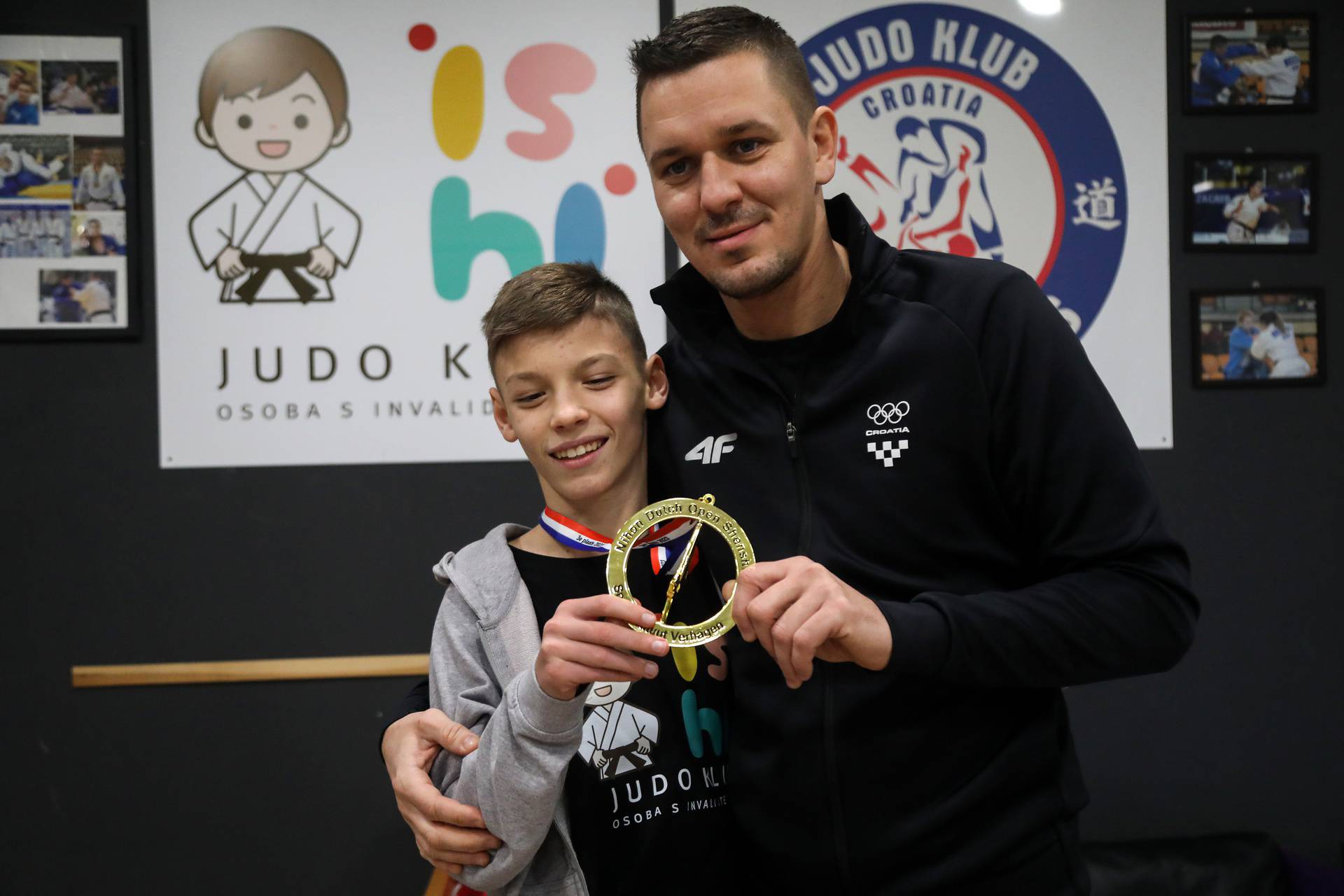 Samobor: Ukrajinski dječak Oleksandar Komashko trenira judo