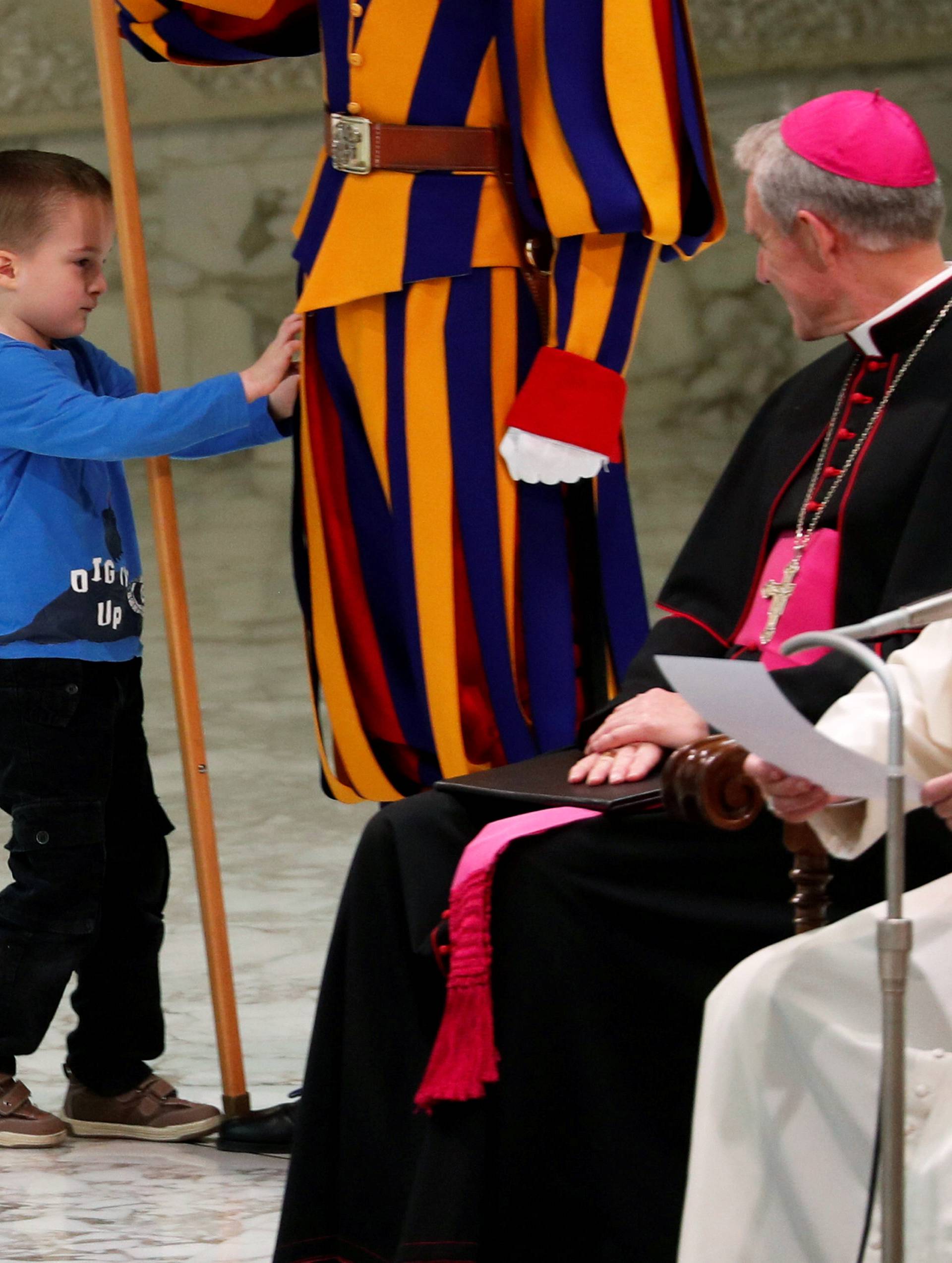 Pope Francis leads the weekly general audience at Paul VI hall at the Vatican