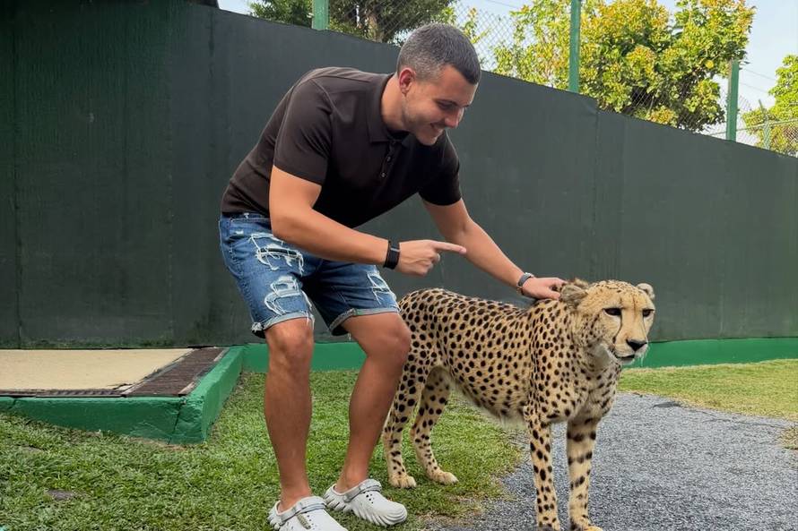 Kad odmor nije samo plaža! Sin Lepe Brene pozirao s tigrom
