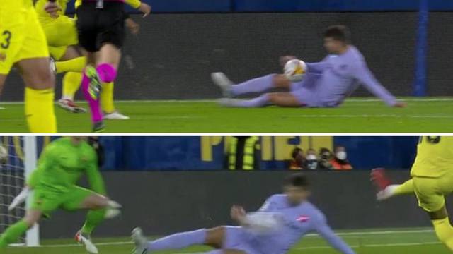 Villarreal teško oštetili protiv Barce: Pique rukom obranio čisti gol, VAR nije ni reagirao!