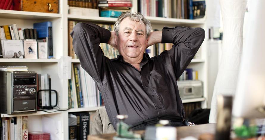 Terry Jones at home in London.