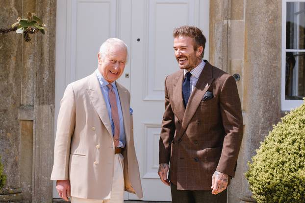 King Charles III and David Beckham