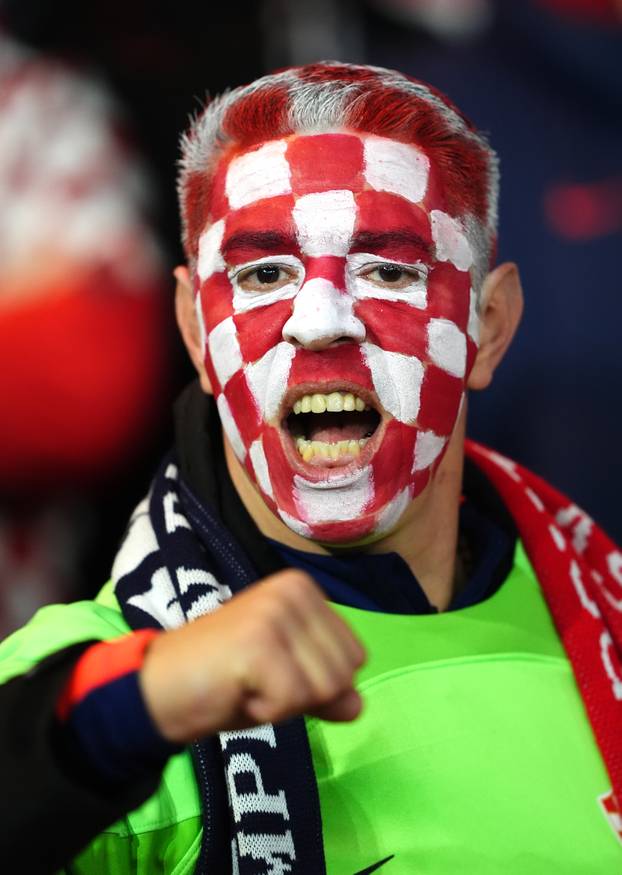 Glasgow: Navijači na utakmici Hrvatske i Škotske