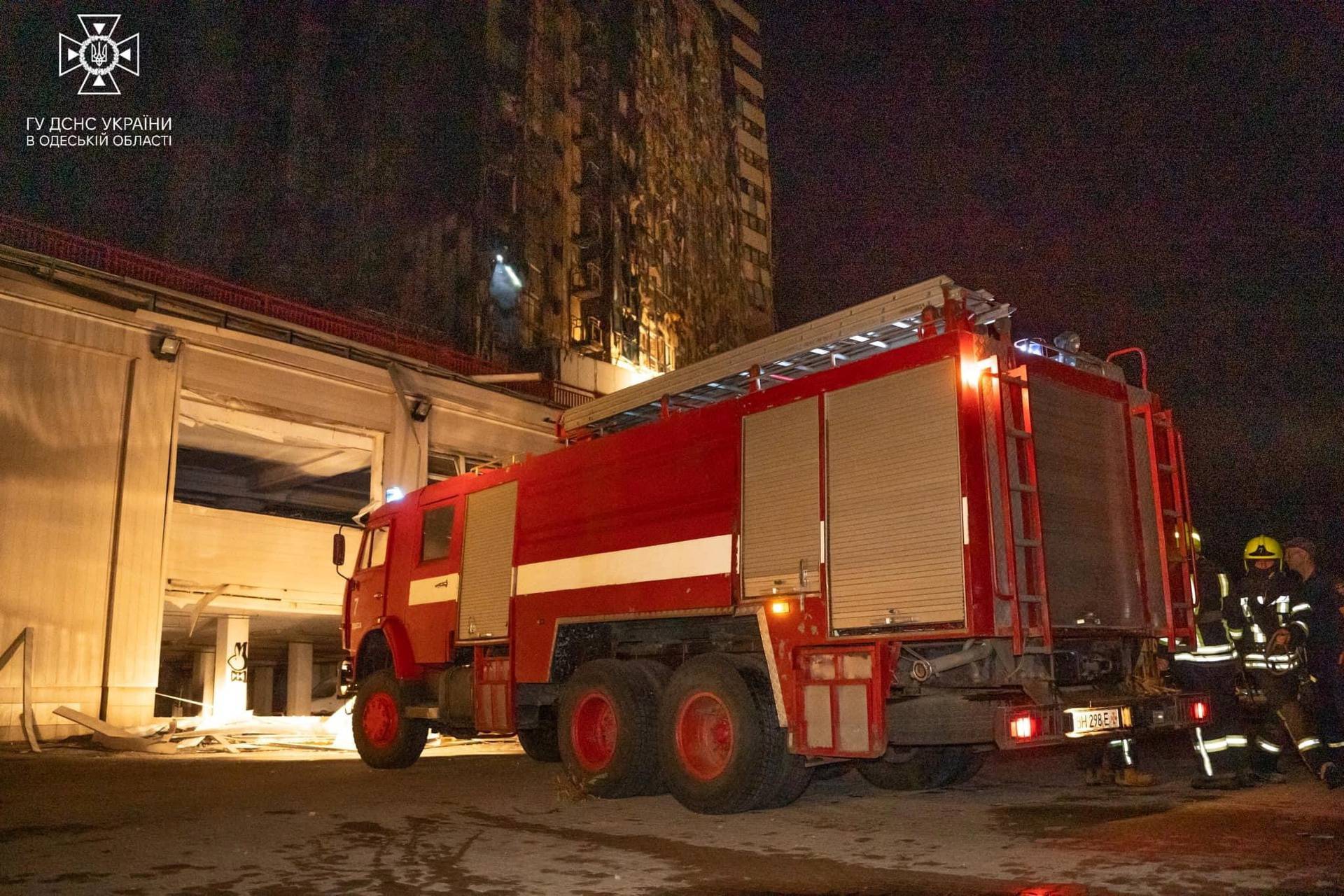 Aftermath of a Russian military attack in Odesa