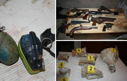 U kući u Stonu našli puške, dva pištolja, revolvere, streljivo...