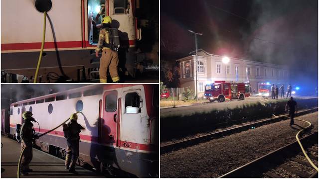 Na željezničkom kolodvoru u Metkoviću zapalio se stroj