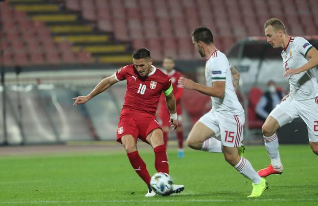 Football match between Serbia and Hungary at the Rajko Mitic stadium within the UEFA Nations League - League B,Group 3.
Fudbalska utakmica izmedju Srbije i Madjarske na stadionu Rajko Mitic u okviru UEFA Lige Nacija - Liga B, Grupa 3.