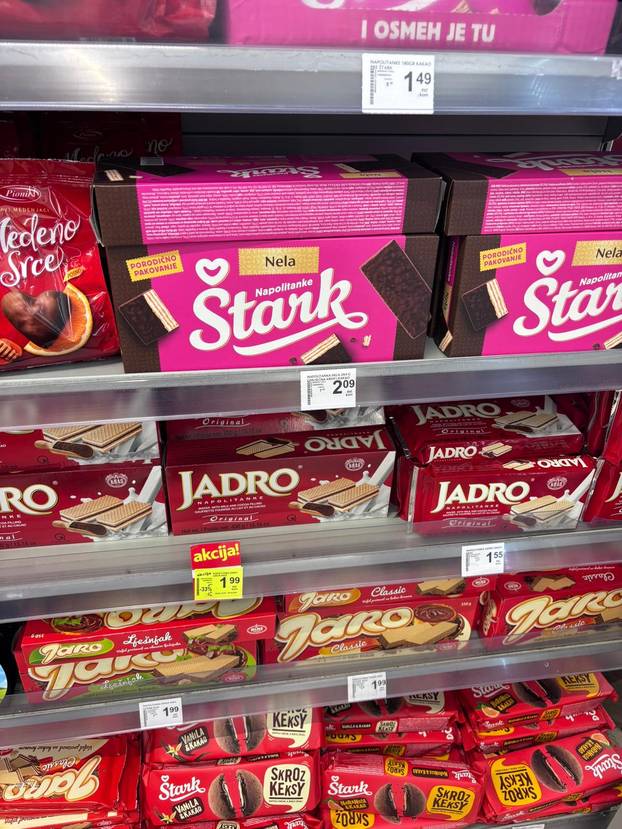 FOTO CIJENE Bili smo u dućanu u Crnoj Gori. Pogledajte koliko koštaju hrvatski proizvodi!