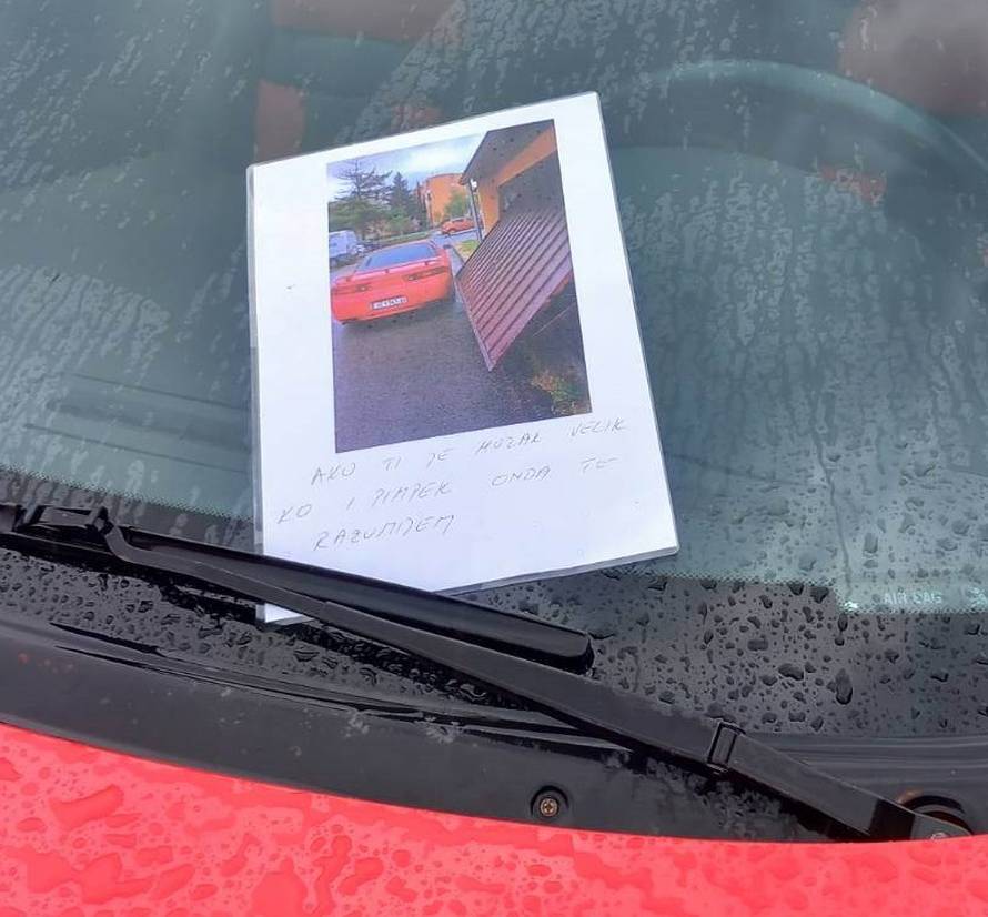 Parkirao čovjeku pred garažu u Varaždinu. Dobio sliku i poruku 'Ako ti je mozak ko pim***...'