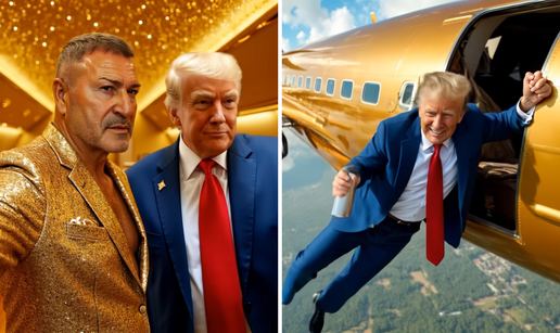 Ovakav trash dugo niste vidjeli! Srpska grupa snimila AI spot u kojem Trump skače iz aviona...