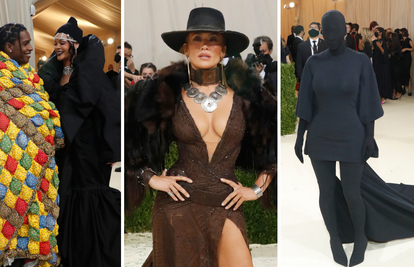 Kim stigla kao vanzemaljac, J.Lo kao kaubojka, a Rihanna i reper zaljubljeno pozirali ispod dekice