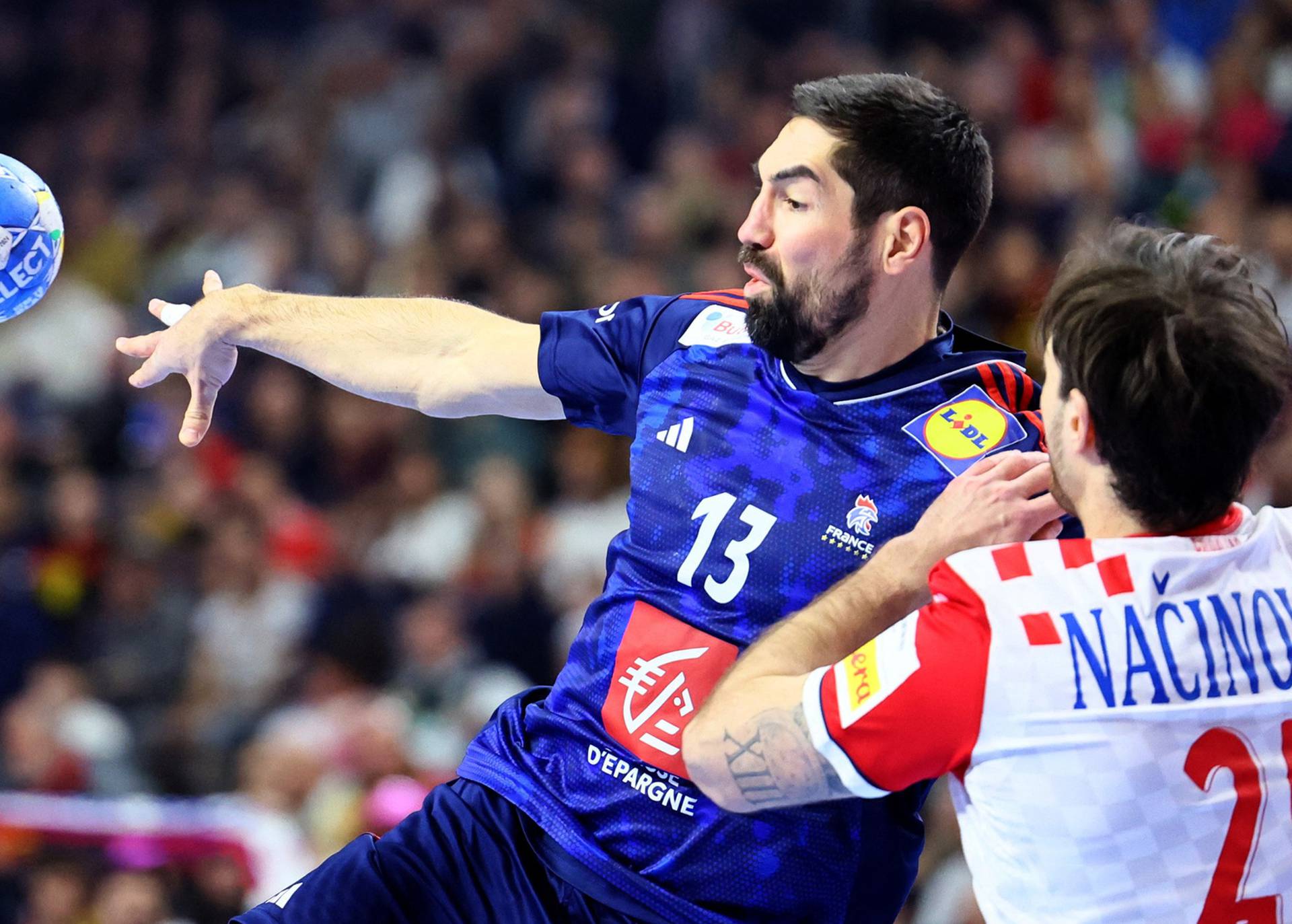 EHF 2024 Men's European Handball Championship - Main Round - France v Croatia