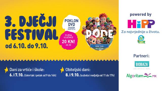 Nikada zabavniji: 3. Dječji festival u CineStaru!