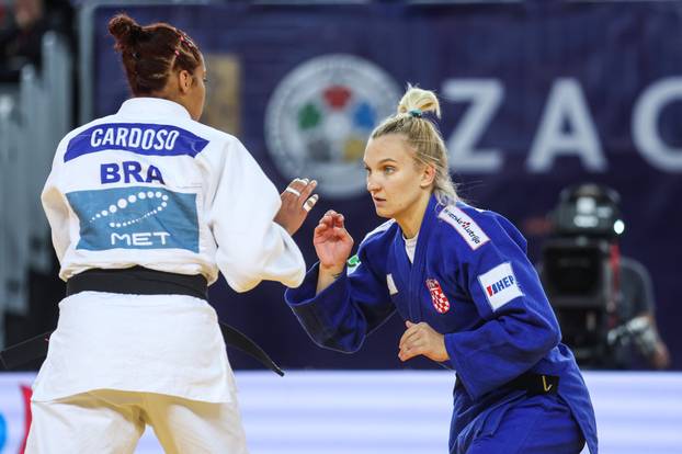 IJF World Judo Tour Zagreb Grand Prix 2024., borba za broncu, žene -70kg, Kaillany Cardoso - Lara Cvjetko