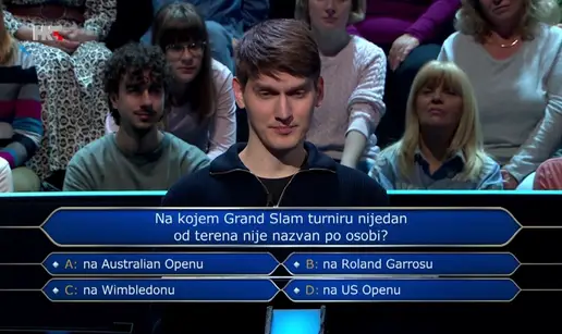 Student Matej pogriješio je na ovom pitanju u 'Milijunašu'. Znate li koji je točan odgovor?