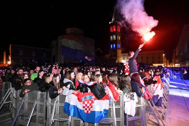 Navijači u Zadru očekuju povratak brončanih Vatrenih
