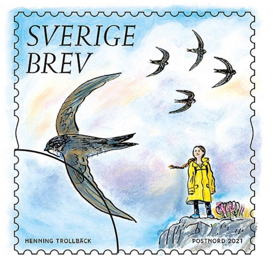 Greta na poštanskoj marci