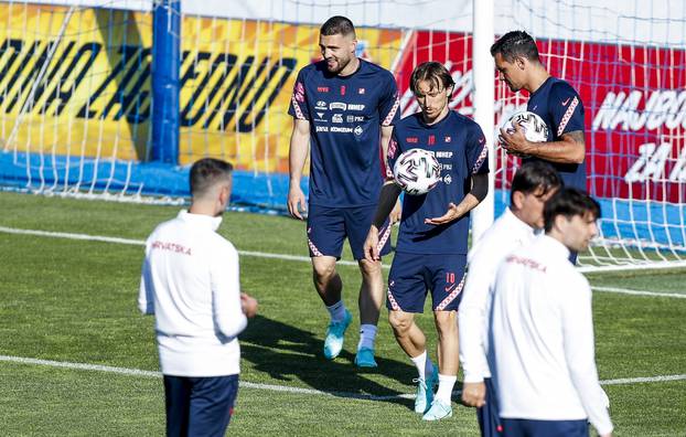 Zagreb: Trening hrvatske nogometne reprezentacije uoči utakmice s Belgijom