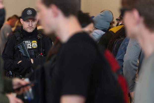 TSA Security Lines at  LaGuardia Airport