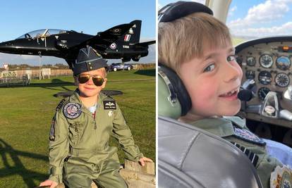 Dječak (7) koji želi biti pilot je savladao svoj prvi sat letenja: 'Njegova majka bi bila ponosna'