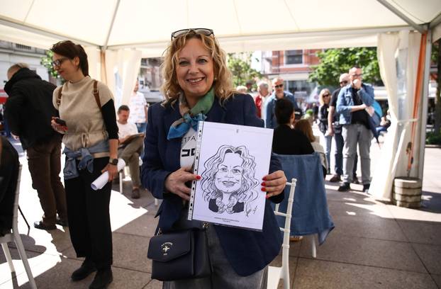Zagreb: Hrvatsko društvo karikaturista održalo javno crtanje brzopoteznih portretnih karikatura