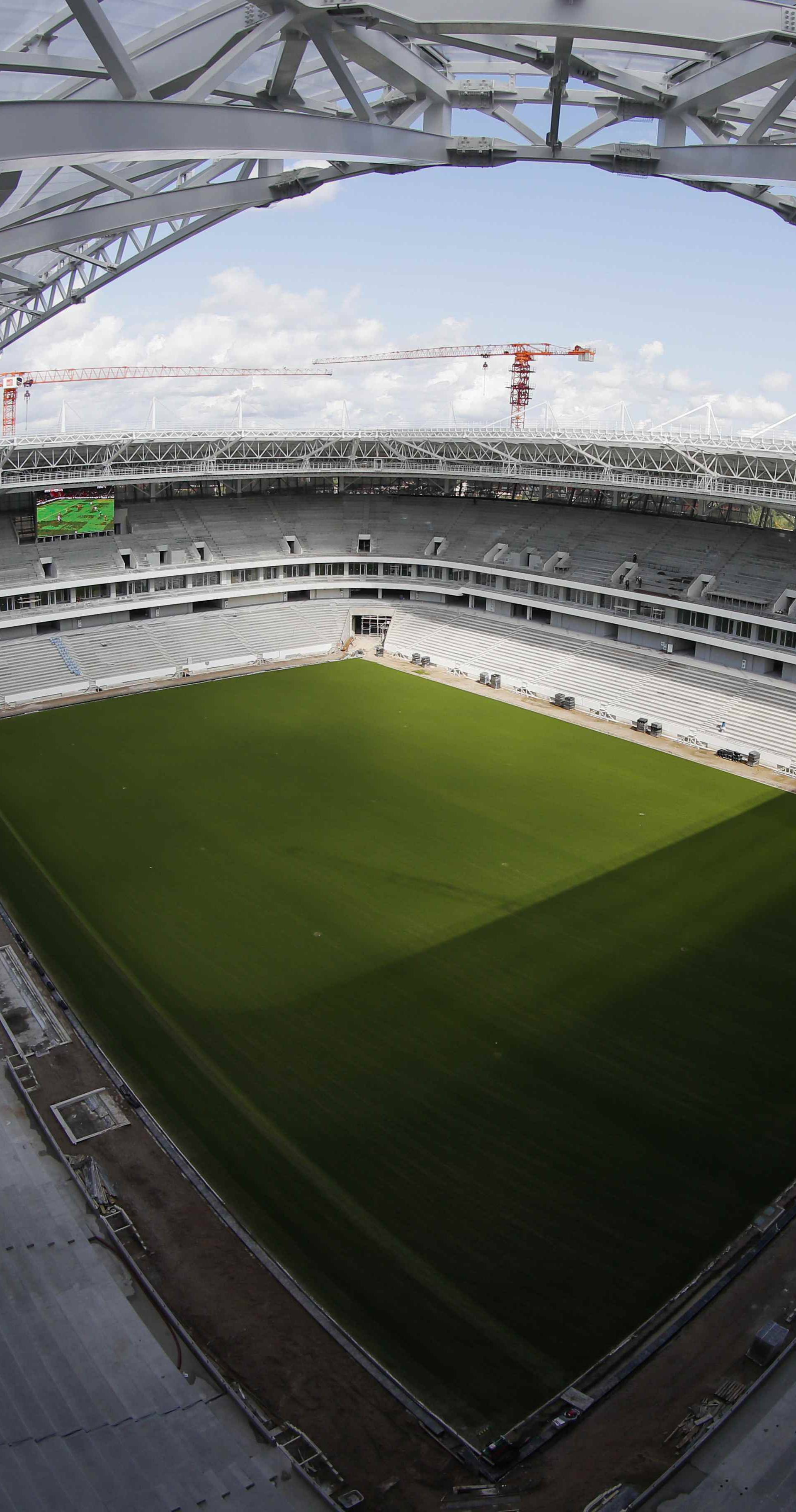 FILE PHOTO: A general view shows Kaliningrad Stadium, the arena under construction which will host matches of the 2018 FIFA World Cup in Kaliningrad