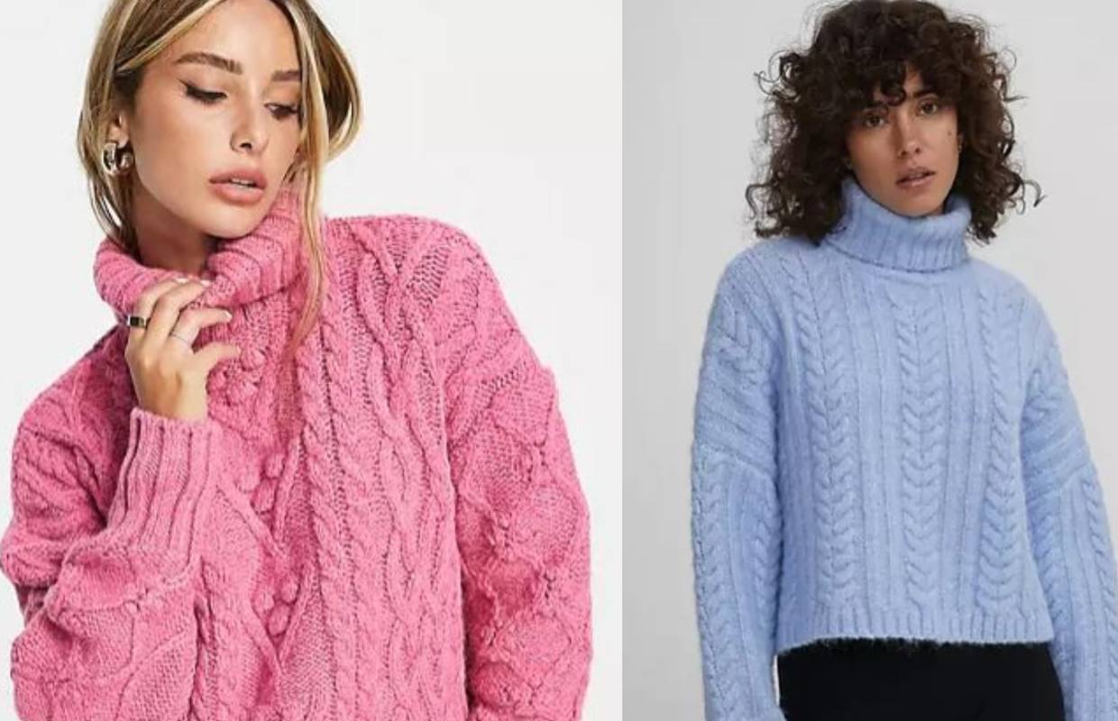 Inspirirane dekicama: Raskošne pletene veste s mega kragnom