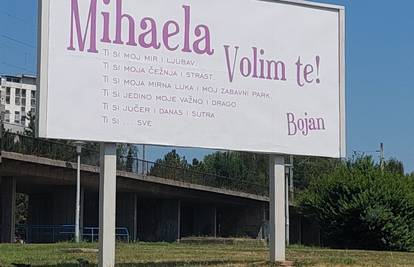 U Zagrebu osvanuo misteriozni ljubavni plakat: Mihaela, ti si moj mir i ljubav...ti si sve...