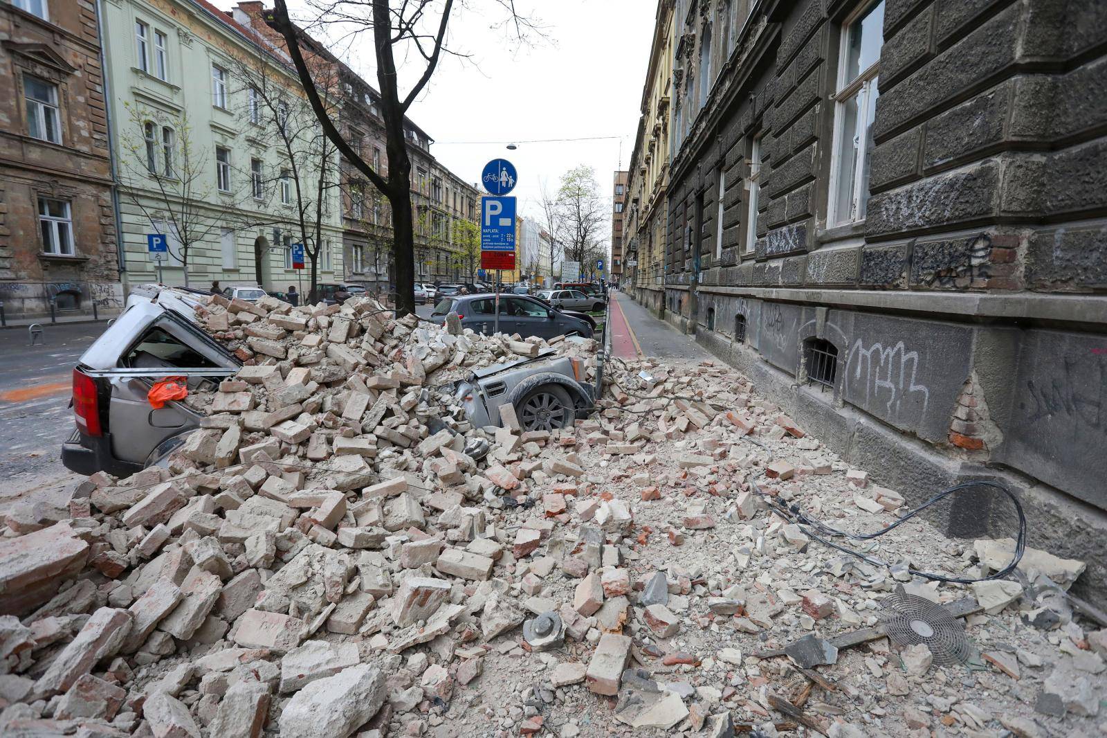 Oštećenja u centru Zagreba nakon potresa