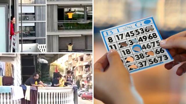 Ljudi širom svijeta igraju bingo s balkona sa svojim susjedima