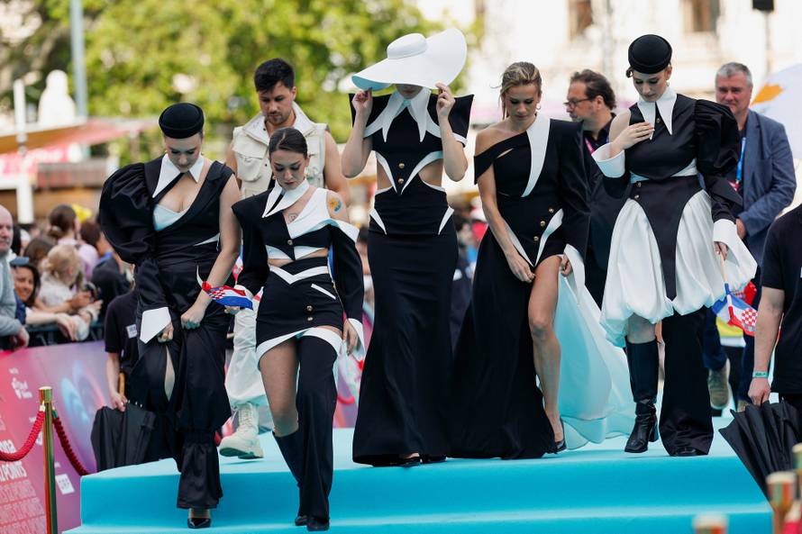 Eurovision Song Contest's 'Turquoise Carpet' event in Vienna