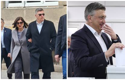 Zoran Milanović stigao glasati sa suprugom Sanjom, Plenković je ubacio listić na Črnomercu