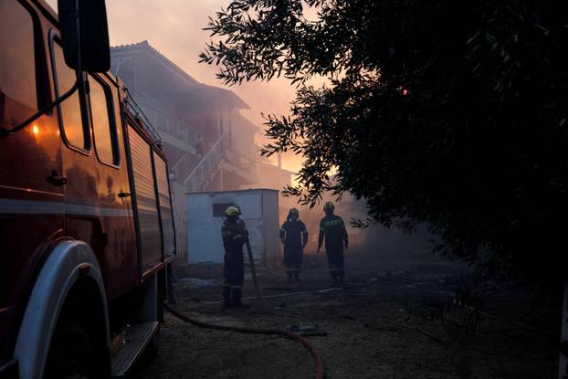 Wildfire in Kryoneri near Athens