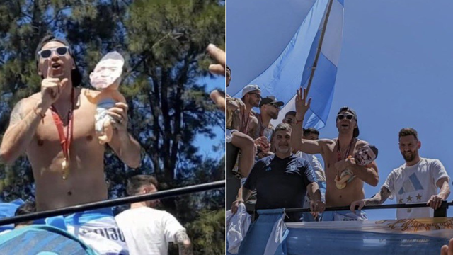 Argentinski golman opet šokira: Nosio lutku s Mbappeovom slikom, a Messi mirno gleda