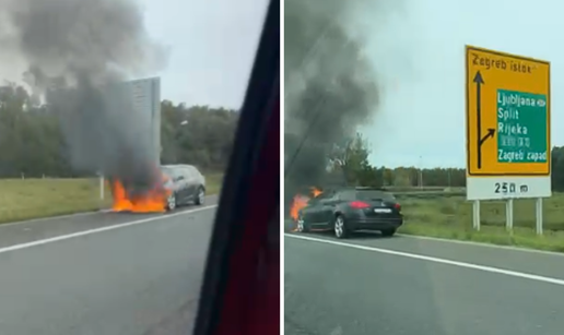 VIDEO Gori auto kod Rugvice